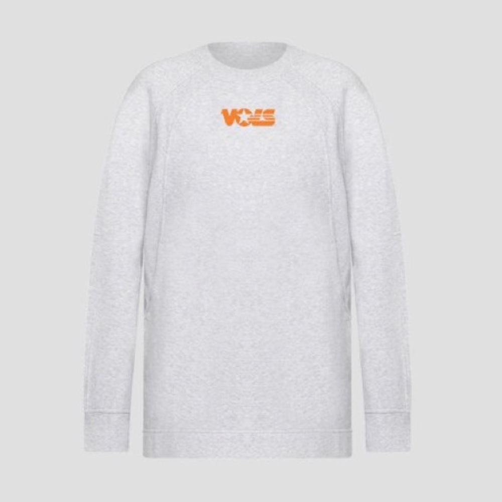 NWT lululemon x TENNESSEE Heather Grey Scuba Oversized Long Crewneck